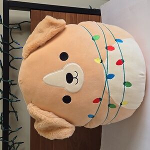 HTF Squishmallows Stevon 2025 Holiday Edition 16” Plush Christmas Lights NWT